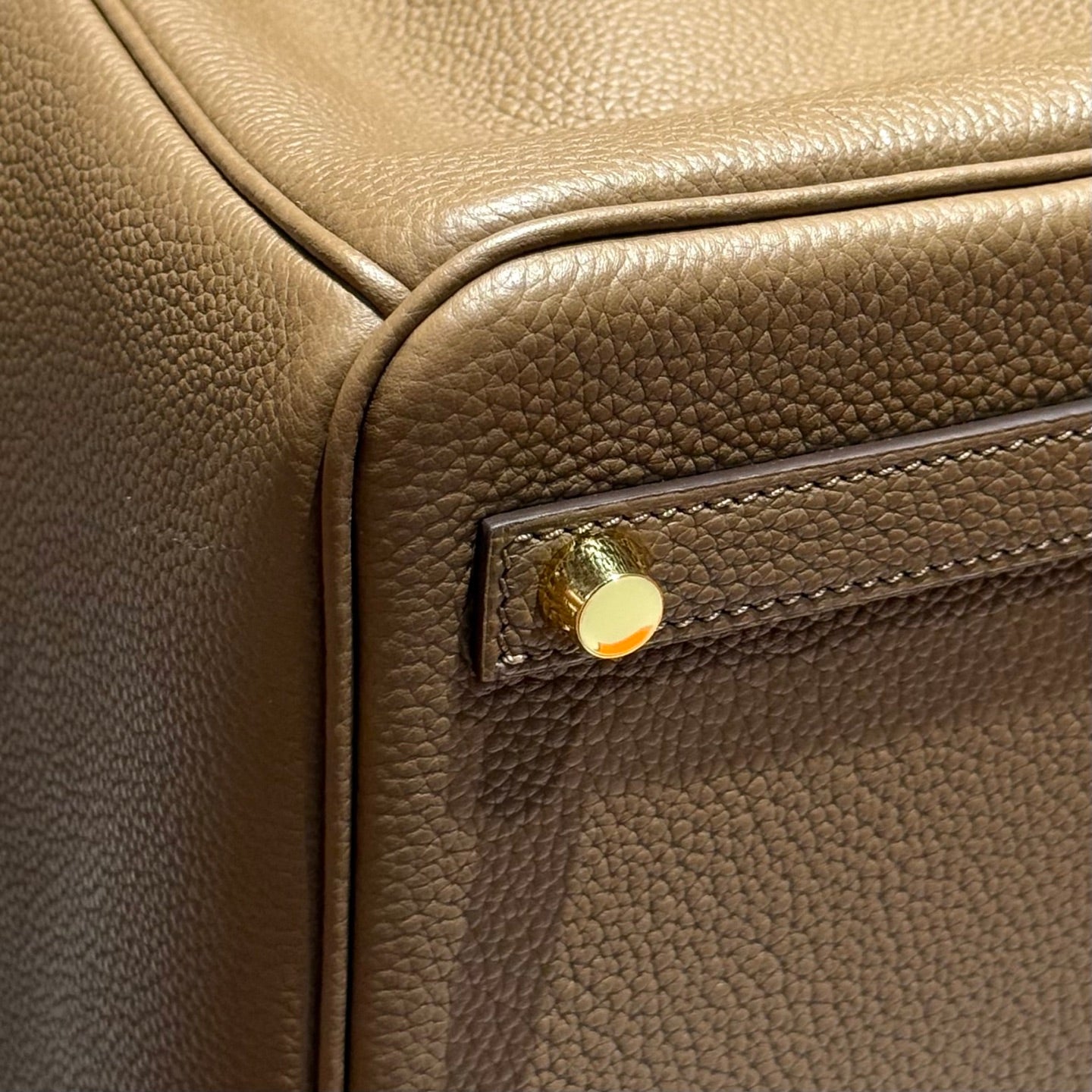 HERMES 25S BIRKIN 30 IN DARK BROWN CALFSKIN GOLD HARDWARE