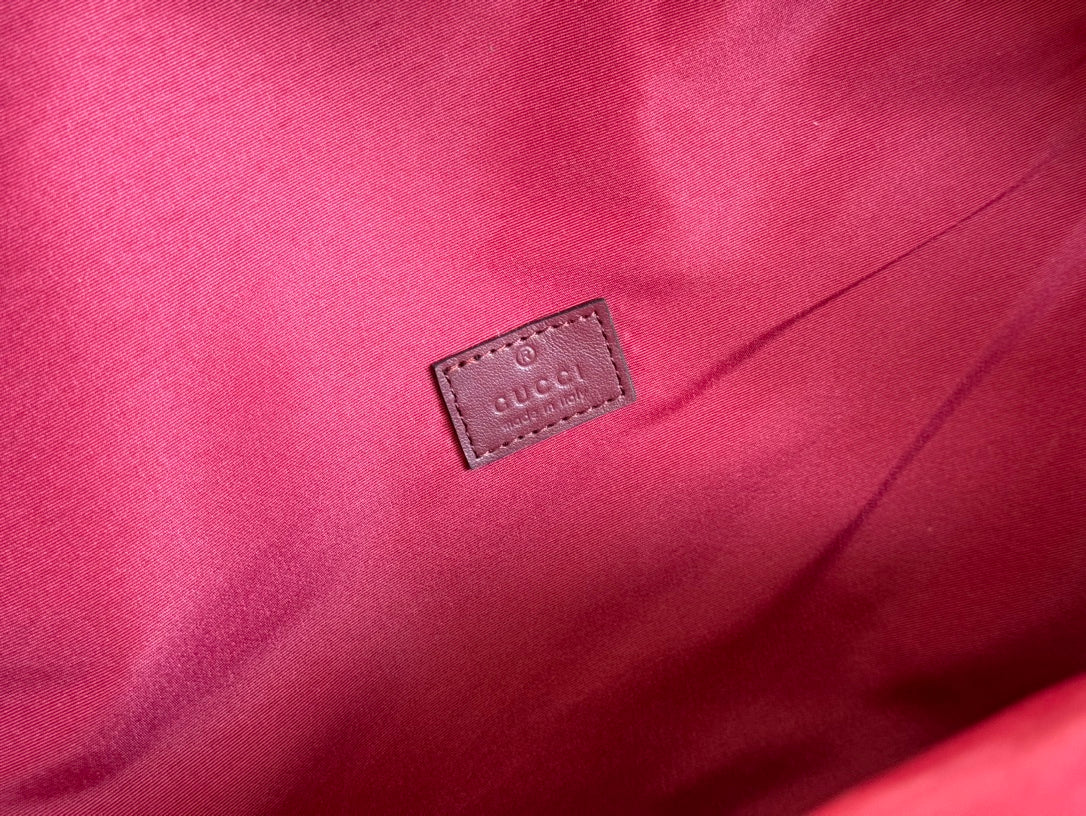 GUCCI MEDIUM BACKPACK 40 IN ROSSO ANCORA RED CANVAS