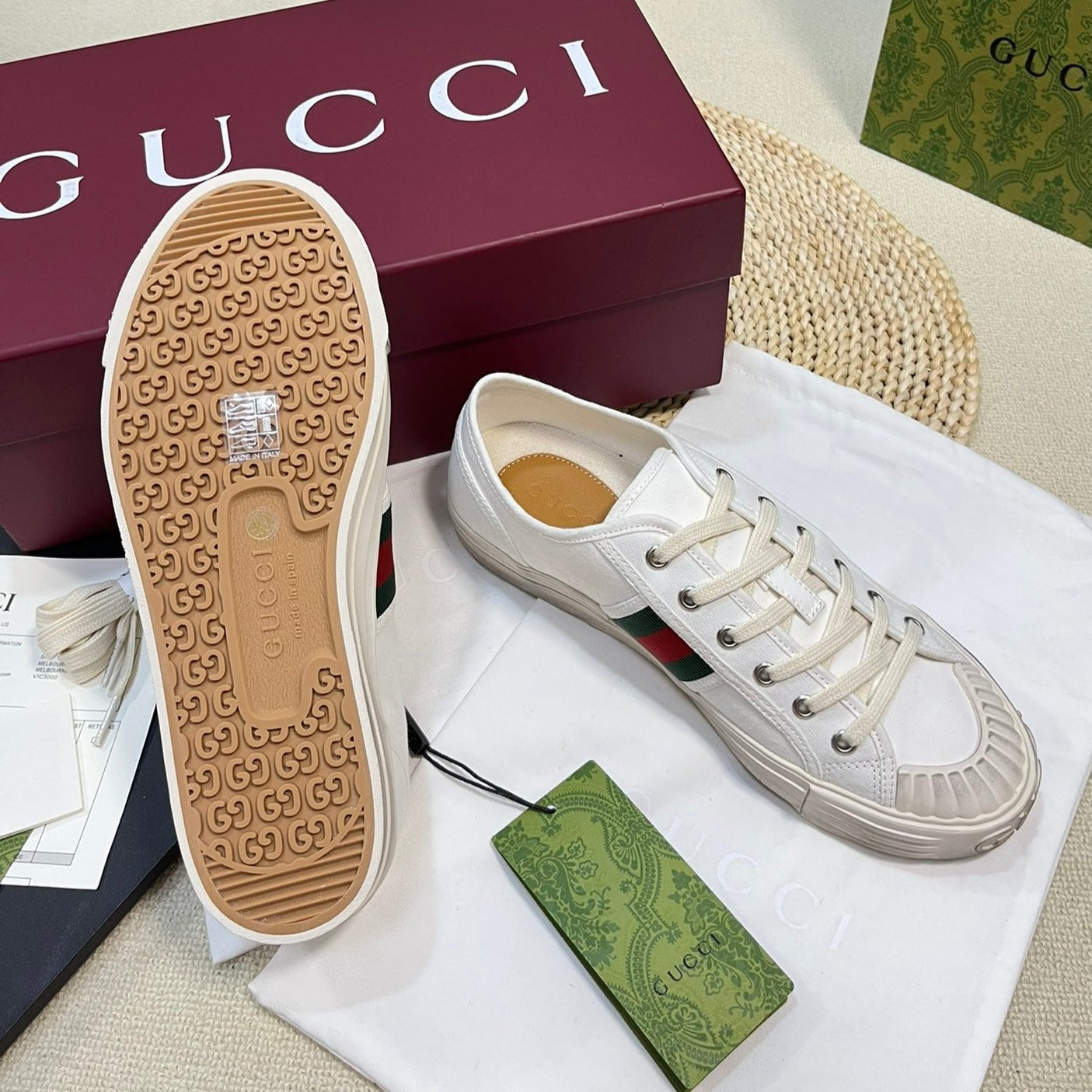 GUCCI Sneaker Julio Canvas Sneakers White