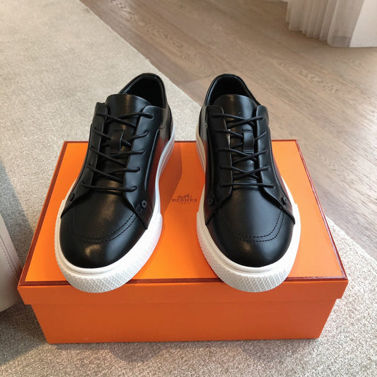 HERMES IRWIN SNEAKER BLACK CALFSKIN